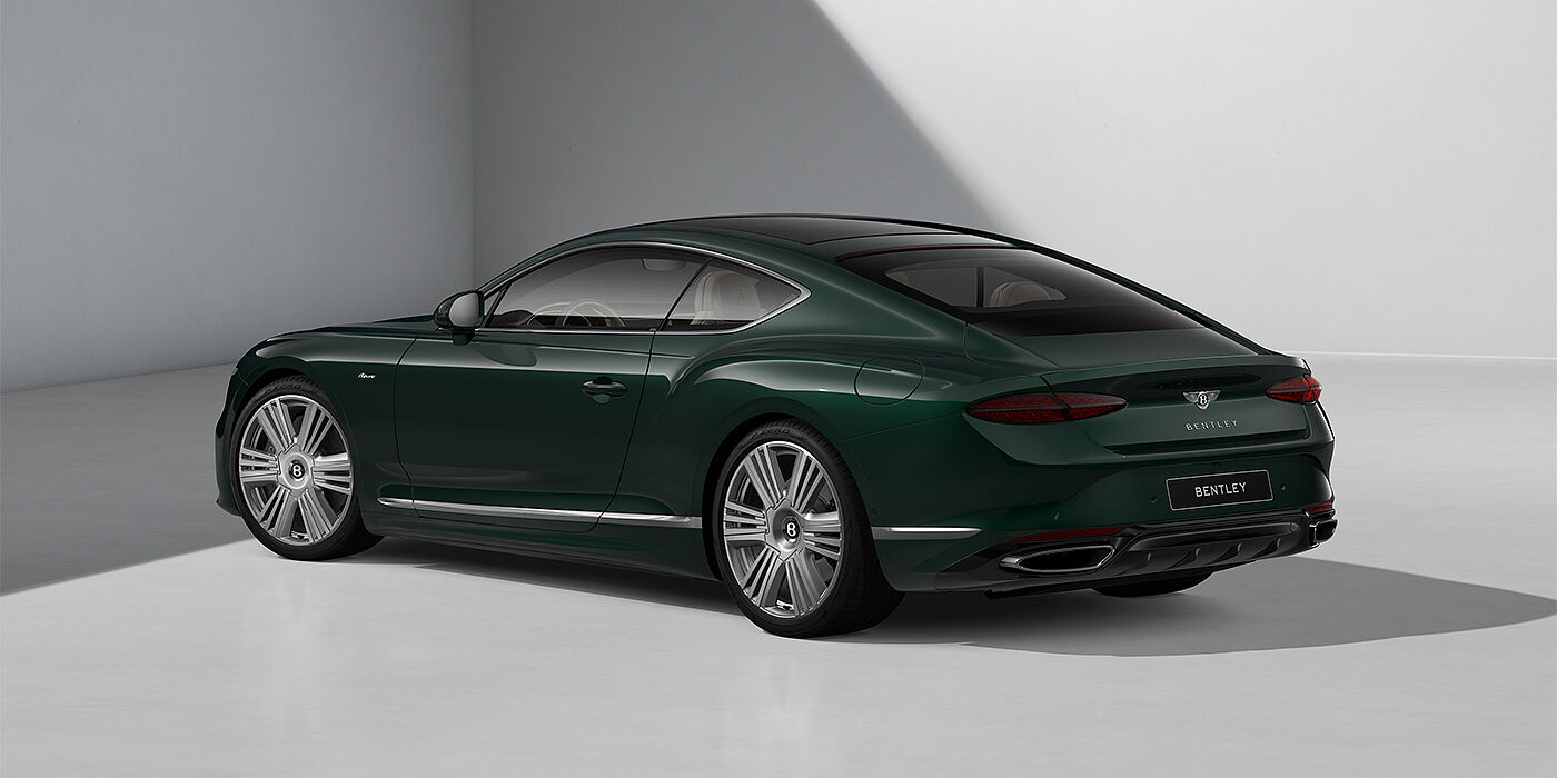 Feser-Graf Exclusive Cars GmbH | Bentley Nürnberg Bentley Continental GT Azure coupe in Veridian paint and 22" Azure wheels - rear 3/4