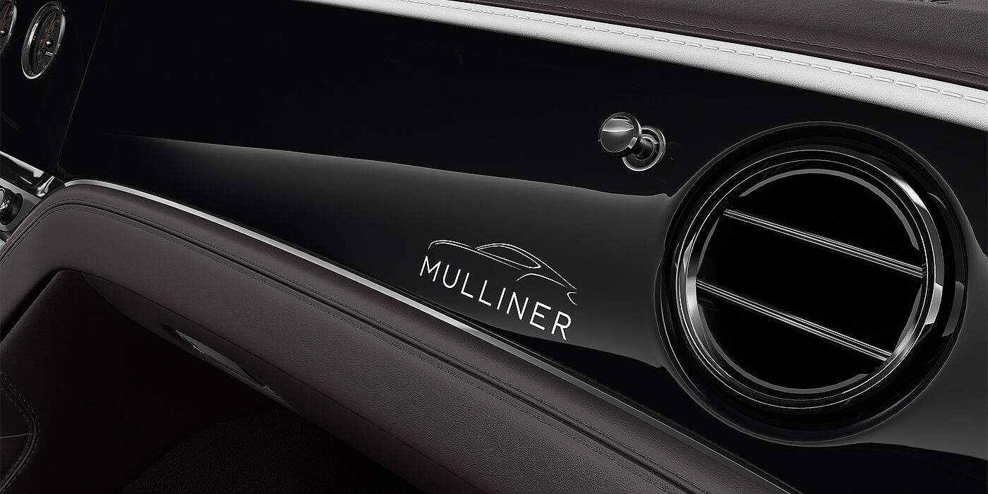 Feser-Graf Exclusive Cars GmbH | Bentley Nürnberg Bentley Continental GT Mulliner coupe veneer detail in Grand Black with Mulliner badge