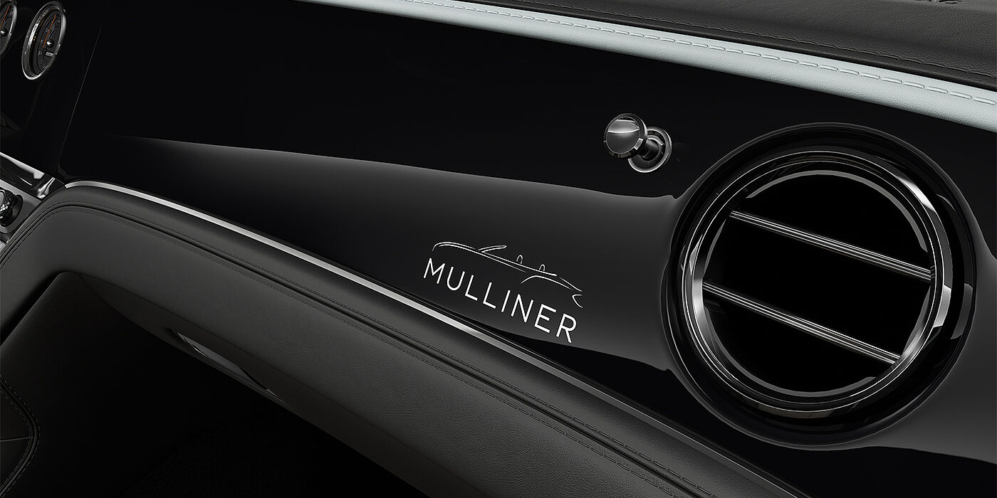 Feser-Graf Exclusive Cars GmbH | Bentley Nürnberg Bentley Continental GTC Mulliner coupe veneer detail in Grand Black veneer with Diamond Milled console