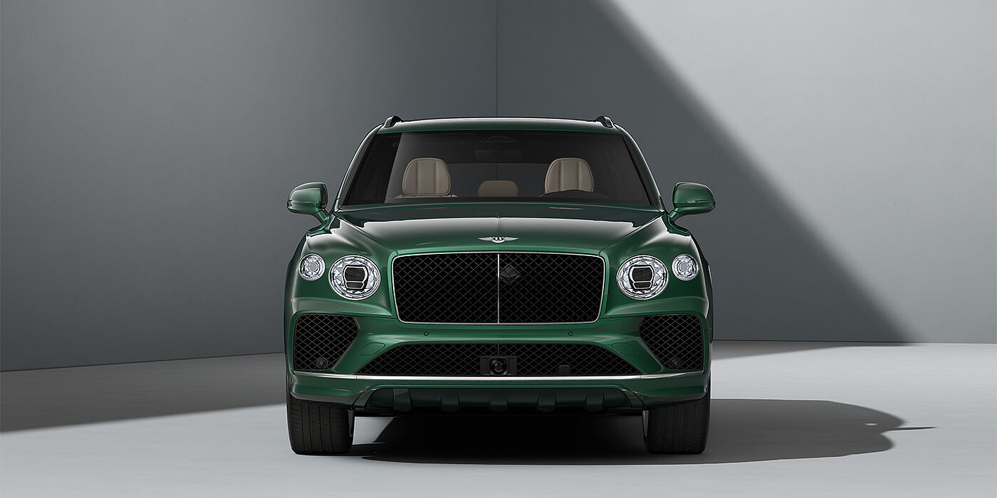 Feser-Graf Exclusive Cars GmbH | Bentley Nürnberg Bentley Bentayga SUV in Verdant paint and 22" Five Spoke Directional Polished wheels - full front