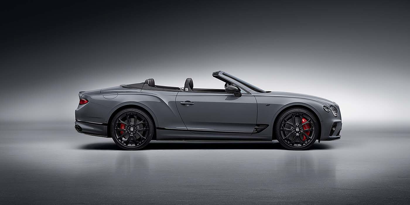Emil Frey Exclusive Cars GmbH | Bentley Nürnberg Bentley Continental GTC S convertible in Cambrian Grey paint profile static studio