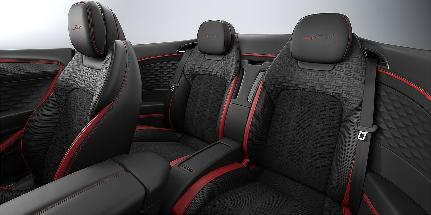 Feser-Graf Exclusive Cars GmbH | Bentley Nürnberg Bentley Continental GTC Speed convertible door detail in Hotspur red and Beluga black hides