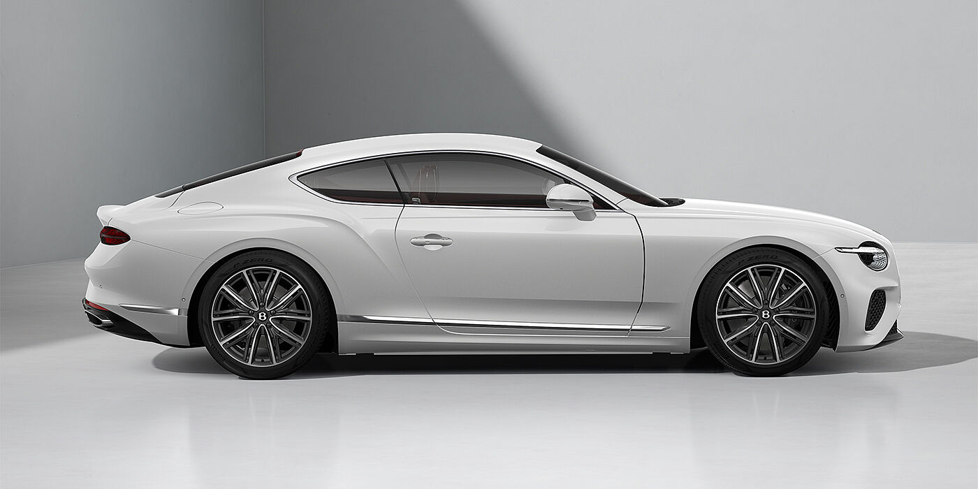 Feser-Graf Exclusive Cars GmbH | Bentley Nürnberg Bentley Continental GT coupe in Snow Quartz paint and 21" Ten Spoke wheels - profile