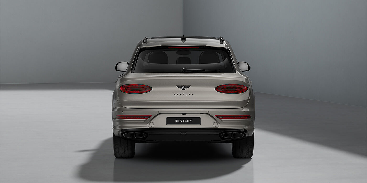 Feser-Graf Exclusive Cars GmbH | Bentley Nürnberg Bentayga EWB Artenara Edition SUV in Pale Brodgar paint with 22" Mulliner Gloss black wheel full rear