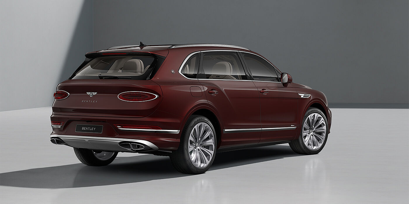 Feser-Graf Exclusive Cars GmbH | Bentley Nürnberg Bentley Bentayga EWB Azure SUV in Cricket Ball paint and 22" Ten Spoke Polished wheels- rear ¾