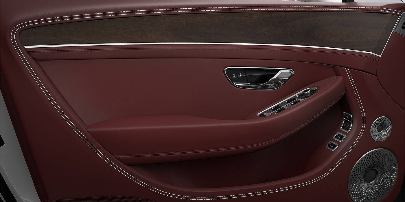 Feser-Graf Exclusive Cars GmbH | Bentley Nürnberg Bentley Continental GT coupe door detail in Cricket ball hide