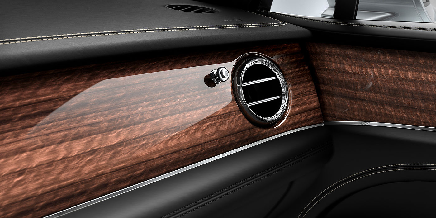 Emil Frey Exclusive Cars GmbH | Bentley Nürnberg Bentley Bentayga SUV Dark Fiddleback Eucalyptus veneer detail