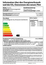 Bentley Bentayga Speed 2025 information über den energieverbrauch und die co2-emissionen des neuen pkw