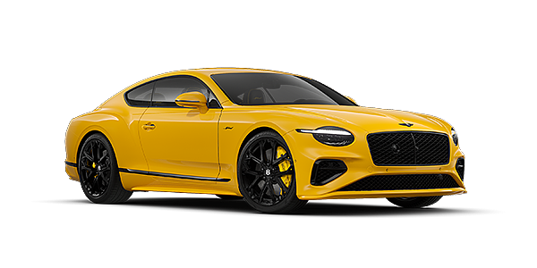 Feser-Graf Exclusive Cars GmbH | Bentley Nürnberg Bentley Continental GT Speed coupe in Monaco Yellow paint and 22" Ten spoke sport wheels - front 3/