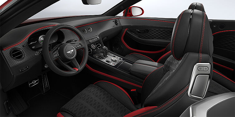 Feser-Graf Exclusive Cars GmbH | Bentley Nürnberg Bentley Continental GTC Speed convertible front interior in Hotspur red and Beluga black hides