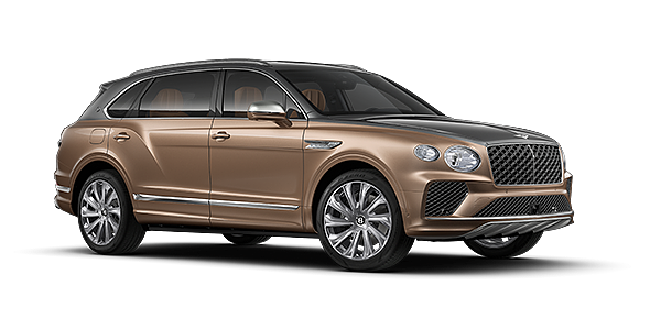 Feser-Graf Exclusive Cars GmbH | Bentley Nürnberg Bentley Bentayga EWB Mulliner SUV in Magnetic and Rose Gold paint and 22" Mulliner wheels – front 3/4