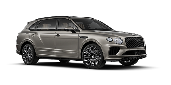 Feser-Graf Exclusive Cars GmbH | Bentley Nürnberg Bentayga EWB Artenara Edition SUV in Pale Brodgar paint with 22" Mulliner Gloss black wheel front 3/4