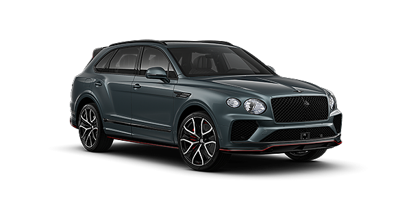 Feser-Graf Exclusive Cars GmbH | Bentley Nürnberg Bentley Bentayga Speed SUV in Storm Grey Satin paint and 23" Black Painted and Bright Machined Wheels – front 3/4