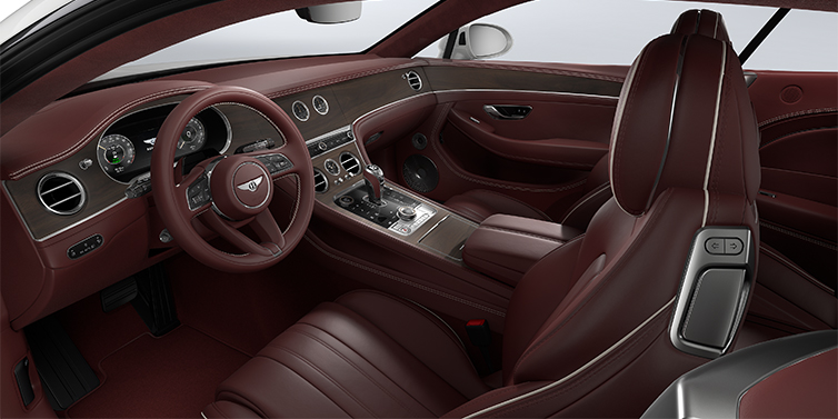 Feser-Graf Exclusive Cars GmbH | Bentley Nürnberg Bentley Continental GT coupe front interior in Cricket ball hide