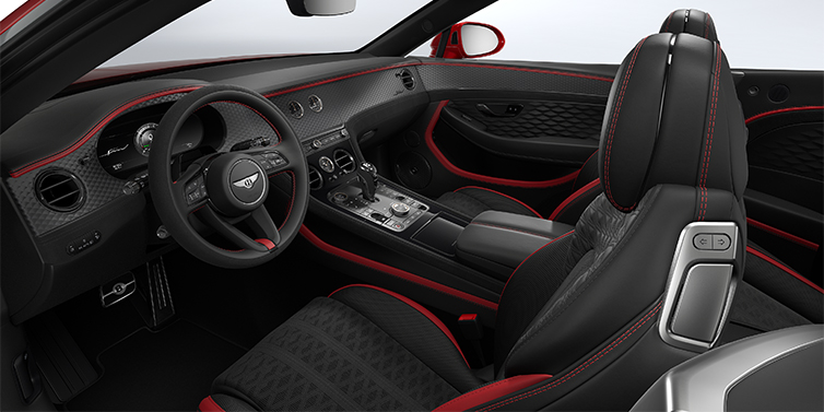 Feser-Graf Exclusive Cars GmbH | Bentley Nürnberg Bentley Continental GTC Speed convertible front interior in Hotspur red and Beluga black hides