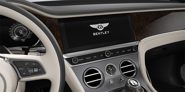 Feser-Graf Exclusive Cars GmbH | Bentley Nürnberg Bentley Continental GT Azure coupe centre console in Linen and Cumbrian Green hides